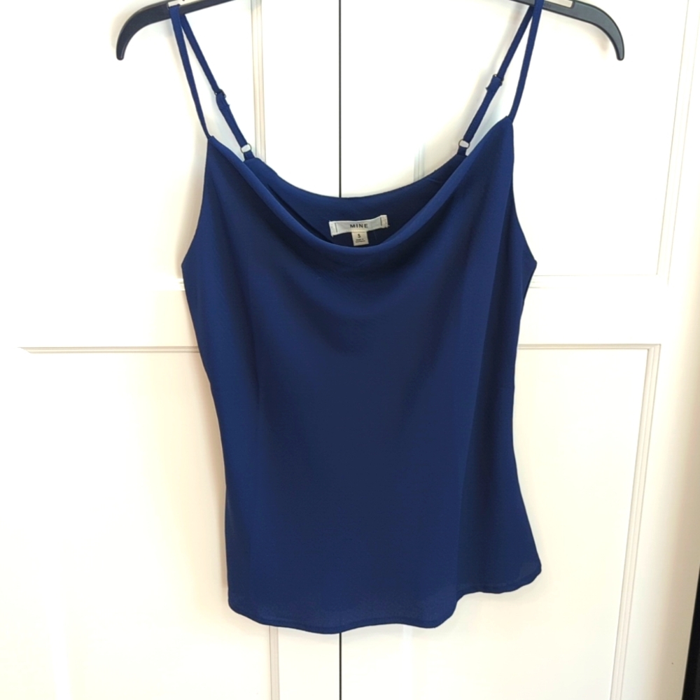 Dress tank top, navy blue, new with tags size small